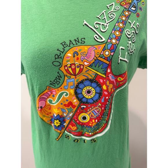 New Orleans Jazz & Heritage Festival T-shirt from 2013 in Green - Picture 2 of 4